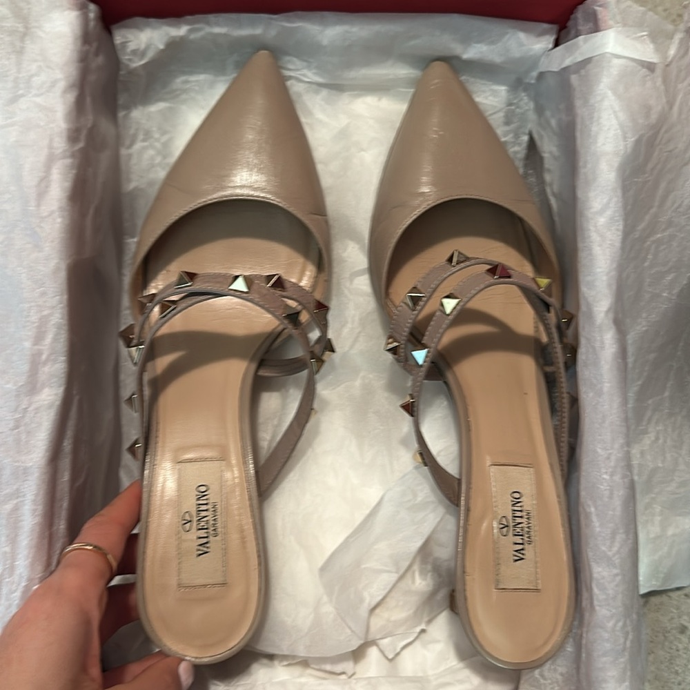 Valentino mule taupe